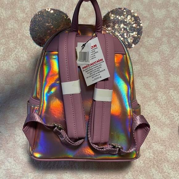 NWT Minnie Mouse EARidescent Mini Backpack by Loungefly - Picture 9 of 10